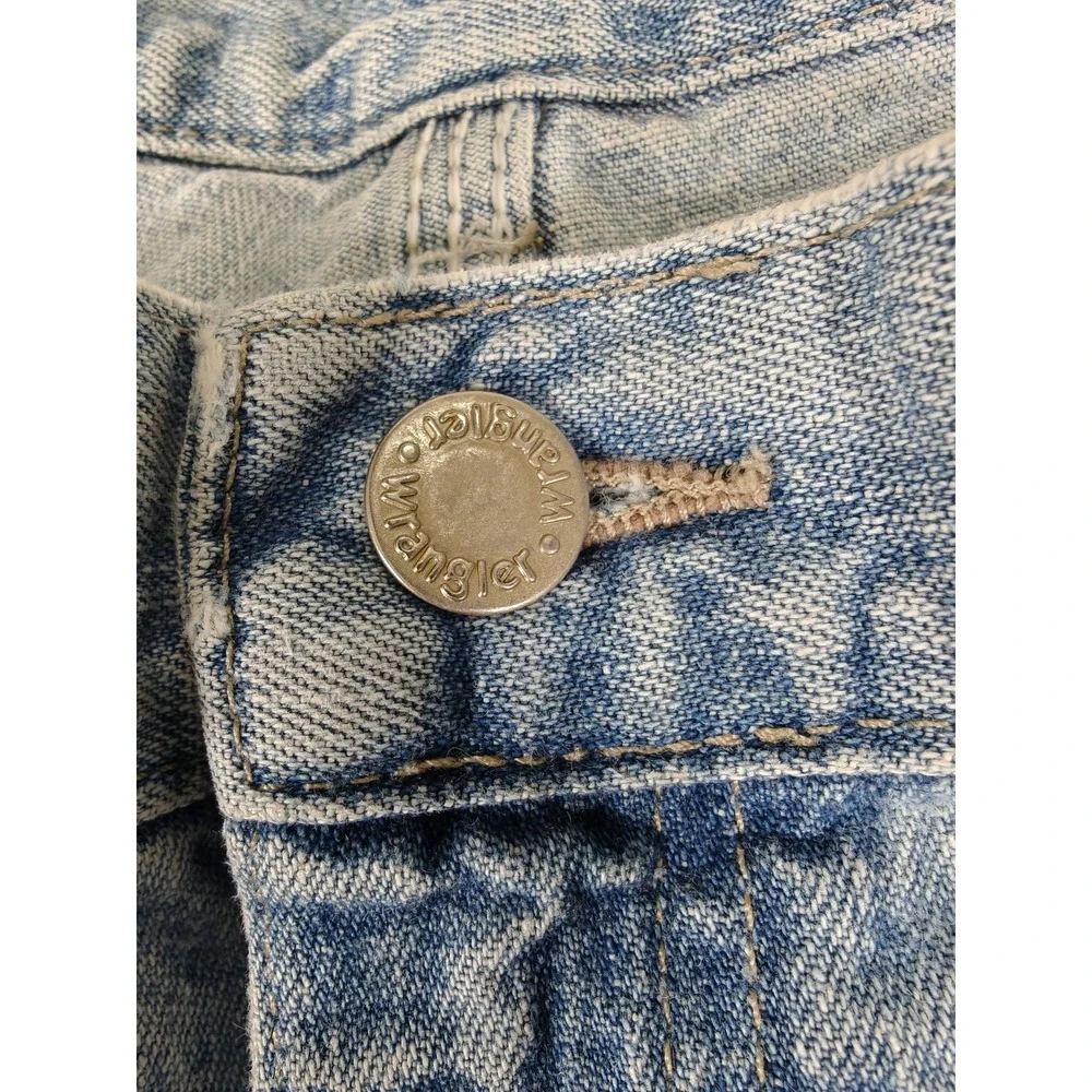 Vintage Wrangler Rugged‎ Wear Shorts Mens 38 Light Wash Carpenter Denim 90s